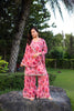 Lovely Pink Floral Printed Georgette Salwar Suit with Dupatta for Festive Wear