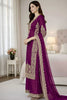 Premium Purple Embroidered GMY Silk Salwar Suit with Dupatta for Wedding