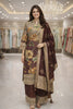 Superb Brown Floral Printed Silk Salwar Suit with Jacquard Dupatta for Festive Wear