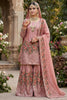 Lovely Rose Pink Fendy Silk Embroidered Party Wear Readymade Palazzo Suit with Dupatta