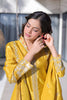 Elegant Mustard Yellow Silk Embroidered Readymade Palazzo Suit with Dupatta for Women