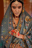 Grey Heritage Print Silk Saree with Traditional Border Artistic Pallu