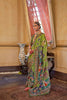 Green Heritage Print Silk Saree with Traditional Border Artistic Pallu
