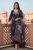 Amazing Purple Viscose Chanderi Embroidered Readymade Straight Salwar Suit with Dupatta