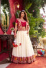 Fancy Red Vichitra Silk Embroidered Wedding Wear Lehenga Choli with Koti