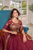 Superb Pink Vichitra Silk Embroidered Lehenga Choli with Dupatta for Women