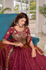 Superb Pink Vichitra Silk Embroidered Lehenga Choli with Dupatta for Women