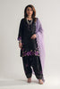 Stunning Black Roman Glass Silk Embroidered Readymade Salwar Suit with Dupatta for Women