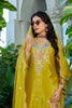 Stylish Yellow Readymade Chinon Palazzo Suit with Embroidery and Dupatta for Women