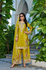 Stylish Yellow Readymade Chinon Palazzo Suit with Embroidery and Dupatta for Women