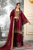 Stunning Wine Embroidered Fendy Silk Pakistani Salwar Suit with Palazzo for Women