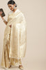 Cream Kanjivaram Silk Saree with Rich Zari Weaving Designer Blouse