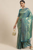 Green Kanjivaram Silk Saree with Rich Zari Weaving Designer Blouse