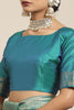 Green Kanjivaram Silk Saree with Rich Zari Weaving Designer Blouse