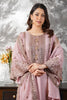 Stylish Dusty Pink Embroidered Fendy Silk Pakistani Salwar Suit with Palazzo for Women