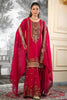 Adorable Rani Pink Embroidered Fendy Silk Pakistani Salwar Suit with Palazzo for Women