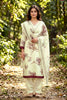 Stylish Cream Floral Digital Printed Cotton Salwar Suit with Dupatta for Women 