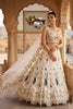 Elegant Off White Peacock Embroidered Faux Georgette Bridal Lehenga Choli for Women
