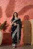 Black Embroidered Georgette Saree with Designer Border Party Wear Saree