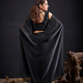 Black Embroidered Silk Saree with Designer Blouse