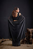 Black Embroidered Silk Saree with Designer Blouse