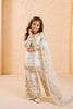 Elegant Off White GMY Silk Embroidered Pakistani Palazzo for Girls