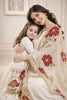 Trendy Off-White Embroidered GMY Silk Mother Daughter Matching Palazzo Suit Set with Dupatta