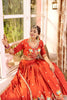 Royal Rust Orange Satin Silk Embroidered Lehenga Choli Designer Dupatta
