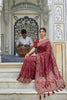 Royal Red Georgette Saree with Designer Weaving Border for Wedding