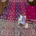 Luxury Multi Color Embroidered Wedding Gown Designer Dupatta for Women