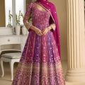 Luxury Multi Color Embroidered Wedding Gown Designer Dupatta for Women