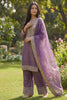 Elegant Purple Pure Fendy Silk Heavy Embroidered Straight Salwar Suit Dupatta