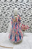 Cute Multicolor Faux Georgette Digital Printed Designer Gown for Girls with Dupatta