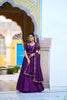 Stylish Purple Silk Embroidered Lehenga Choli with Designer Dupatta for Wedding