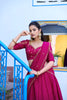 Traditional Rani Pink Silk Embroidered Lehenga Choli with Designer Dupatta for Wedding
