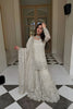 Graceful White GMY Silk Heavy Embroidered Sharara Suit with Designer Dupatta for Wedding