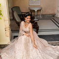 Elegant Beige Faux Georgette Embroidered Lehenga Choli with Designer Dupatta for Wedding