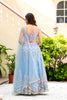 Beautiful Sky Blue Soft Net Embroidered Lehenga Choli with Designer Dupatta for Wedding