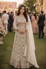 Elegant Off White Georgette Heavy Embroidered Anarkali Gown with Designer Dupatta for Wedding