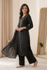 Elegant Black Chanderi Embroidered Straight Palazzo Suit with Designer Dupatta for Women