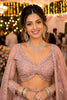 Stylish Pink Net Embroidered Bridal Lehenga Choli with Designer Dupatta for Wedding