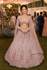 Stylish Pink Net Embroidered Bridal Lehenga Choli with Designer Dupatta for Wedding
