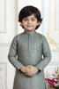 Stylish Green Art Silk Embroidered Designer Boys Kurta Pyjama Set for Wedding