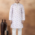 Luxury Off White Art Silk Embroidered Designer Boys Kurta Pyjama Set for Wedding