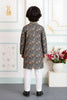 Cute Multicolor Art Silk Embroidered Designer Boys Kurta Pyjama Set for Wedding