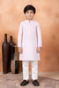 Unique Pink Art Silk Digital Print Designer Boys Kurta Pyjama Set for Wedding