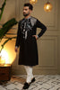 Stylish Black Viscose Silk Embroidered Designer Kurta Pyjama for Men