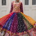 Premium Multicolor Georgette Navratri Chaniya Choli with Traditional Work for Garba