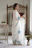 Elegant White Floral Embroidered Designer Sharara Suit with Dupatta for Wedding