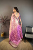 Beautiful Baby Pink Kanjivaram Silk Weaving Zari Work Saree for Wedding